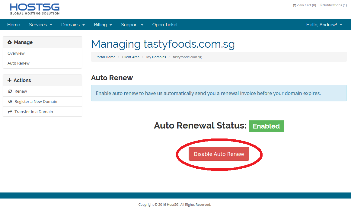 Domain Cancellation